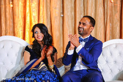 Indian Bride and Groom Reception Portrait