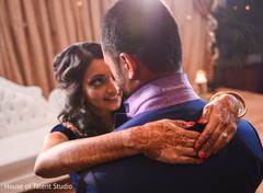 Indian Bride and Groom Reception Portrait