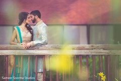 Gorgeous outdoor indian bride and groom portrait. Gorgeous outdoor indian bride and groom portrait.