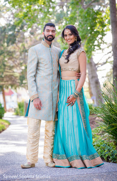 Beautiful indian couple outdoor portrait. Beautiful indian couple outdoor portrait.