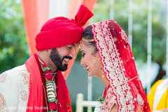 Enchanting shot of indian bride and groom couple. indian bride,indian wedding ceremony photography