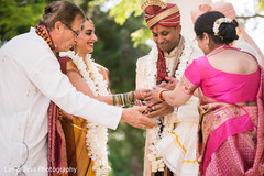 Bride and Groom at Hindu Wedding Ceremony Bride and Groom at Hindu Wedding Ceremony