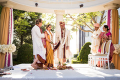 Indian Bride and Groom at Hindu Wedding Ceremony Indian Bride and Groom at Hindu Wedding Ceremony
