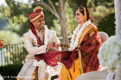 Bride and Groom at Hindu Wedding Ceremony Bride and Groom at Hindu Wedding Ceremony