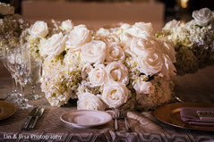 Floral and Decor at Indian Wedding Reception Ballroom Floral and Decor at Indian Wedding Reception Ballroom