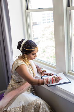 South asian bride portrait