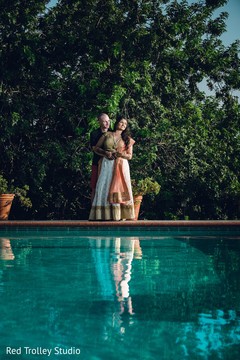 Indian Bride and Groom at Sangeet Indian Bride and Groom at Sangeet