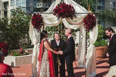 Indian Bride and Groom Wedding Day Portrait Indian Bride and Groom Wedding Day Portrait
