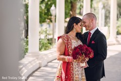 Indian Bride and Groom Wedding Day Portrait Indian Bride and Groom Wedding Day Portrait