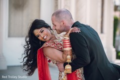 Indian Bride and Groom Wedding Day Portrait Indian Bride and Groom Wedding Day Portrait