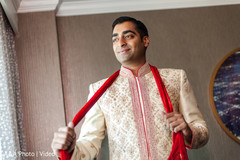Indian groom getting ready Indian groom getting ready