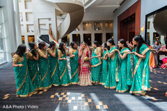 Maharani with her bridesmaids Maharani with her bridesmaids