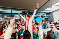 Indian groom during Baraat Indian groom during Baraat