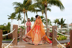 Indian Bride and Groom Wedding Day Portrait Indian Bride and Groom Wedding Day Portrait