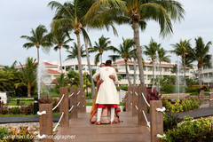 Indian Bride and Groom Wedding Day Portrait Indian Bride and Groom Wedding Day Portrait