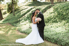 Indian Bride and Groom Wedding Day Portrait Indian Bride and Groom Wedding Day Portrait