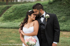 Indian Bride and Groom Wedding Day Portrait Indian Bride and Groom Wedding Day Portrait