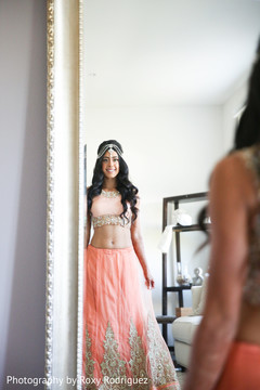 Indian bride wearing her sari Indian bride wearing her sari