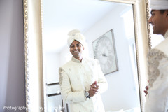 Indian groom getting ready for the ceremony Indian groom getting ready for the ceremony