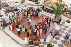 Aearial view of milni ceremony. Aearial view of milni ceremony.