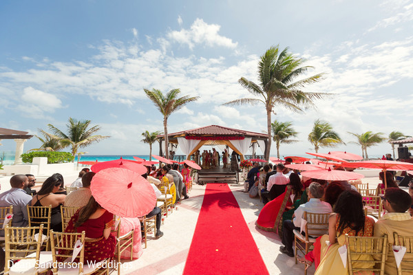 Unique destination indian wedding ceremony.