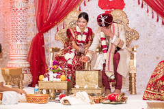 Indian Bride and Groom Ceremony Portrait Indian Bride and Groom Ceremony Portrait