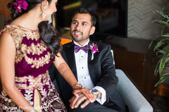 Indian Bride and Groom Reception Portrait Indian Bride and Groom Reception Portrait