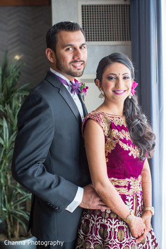 Indian Bride and Groom Reception Portrait Indian Bride and Groom Reception Portrait