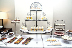 Dessert table at Indian reception Dessert table at Indian reception