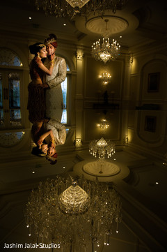 Indian Bride and Groom Wedding Day Portrait Indian Bride and Groom Wedding Day Portrait