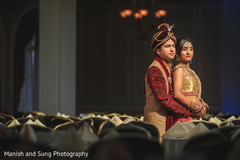 Indian Bride and Groom Wedding Day Portrait Indian Bride and Groom Wedding Day Portrait