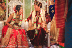 Indian Bride and Groom Wedding Day Portrait Indian Bride and Groom Wedding Day Portrait