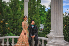 Indian Bride and Groom Reception Portrait Indian Bride and Groom Reception Portrait