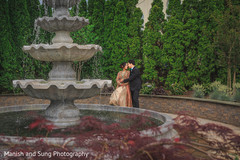 Indian Bride and Groom Wedding Reception Portrait Indian Bride and Groom Wedding Reception Portrait