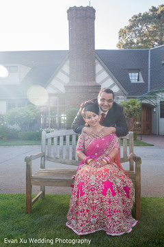 Sikh wedding reception portrait Sikh wedding reception portrait