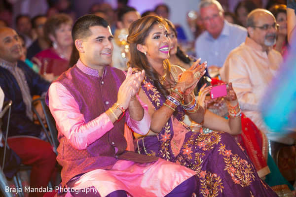 Maharani and Raja during the sangeet night.