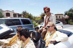Indian groom and groomsmen arriving to the ceremony Indian groom and groomsmen arriving to the ceremony