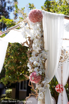 Lovely floral decor at the ceremony Lovely floral decor at the ceremony