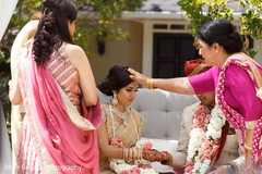 Maharani receiving blessing Maharani receiving blessing