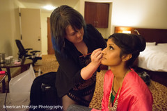 Maharani getting makeup done Maharani getting makeup done