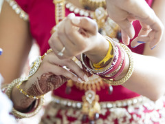 Maharani's bridal bangles. Maharani's bridal bangles.