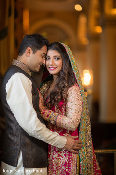 Indian Bride and Groom Portrait Indian Bride and Groom Portrait