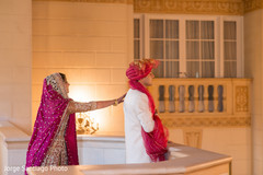 Indian Bride and Groom Wedding Day Portrait Indian Bride and Groom Wedding Day Portrait