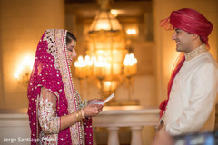 Indian Bride and Groom Wedding Day Portrait Indian Bride and Groom Wedding Day Portrait