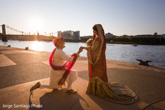 Indian Bride and Groom Wedding Day Portrait Indian Bride and Groom Wedding Day Portrait