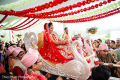 Maharani making her wedding entrance Maharani making her wedding entrance