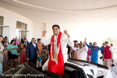 Indian groom having fun during baraat Indian groom having fun during baraat