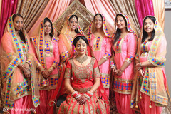 Maharani with bridesmaids Maharani with bridesmaids
