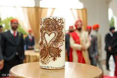 Candle decor with mehndi designs Candle decor with mehndi designs