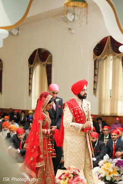 Indian couple during wedding ceremony Indian couple during wedding ceremony